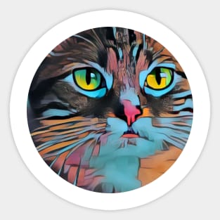 Family-Friendly mycat, revolution for cats Sticker